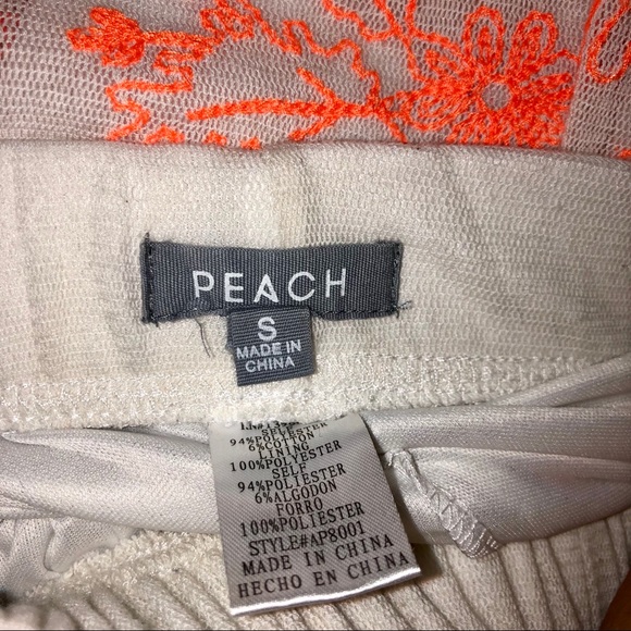 Neon Lace Embroidered Shorts - Picture 4 of 4